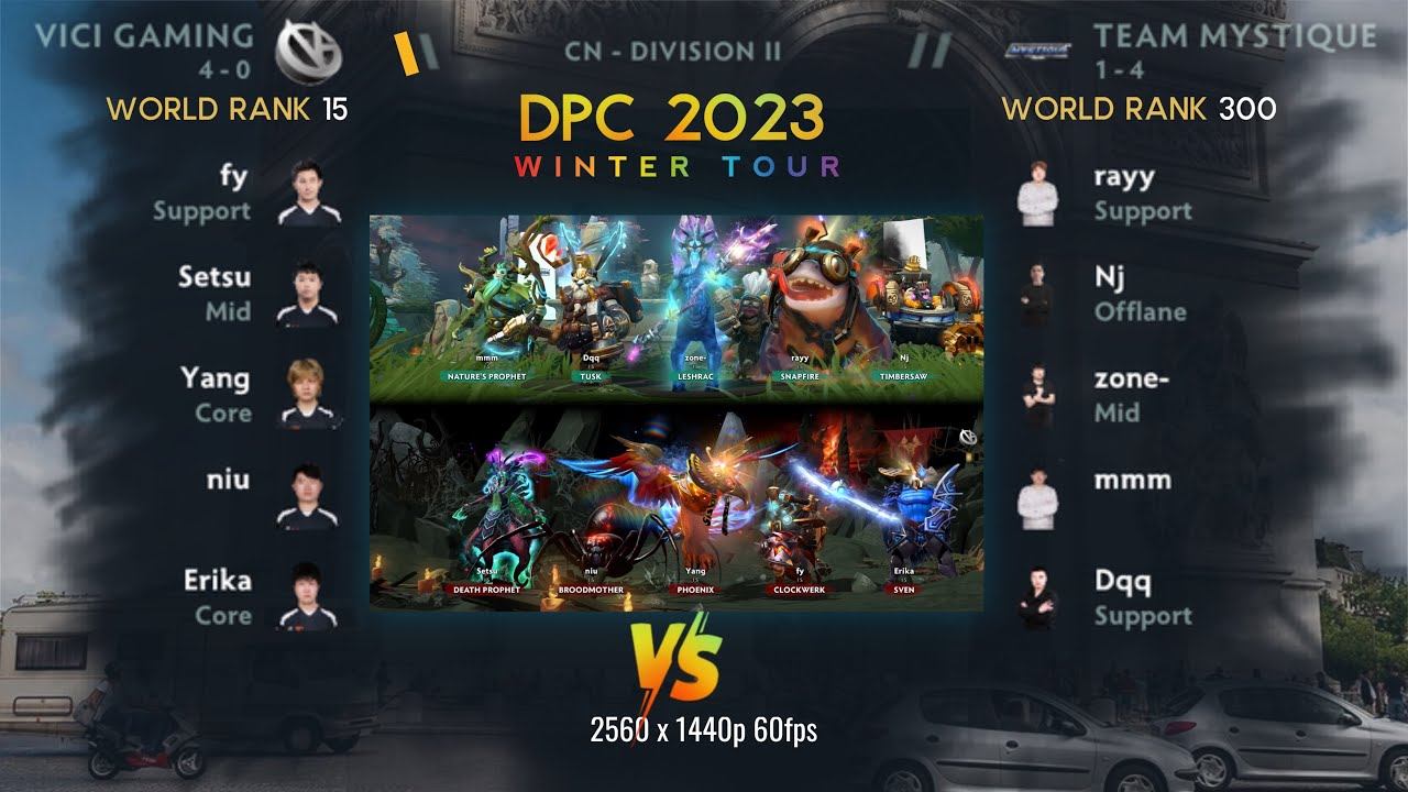 Vici Gaming vs Team Mystique (game2) | Dota Pro Circuit 2023 China Winter Tour Division II смотреть онлайн