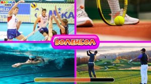 Виды СПОРТА для ДЕТЕЙ.  Развивающее видео.