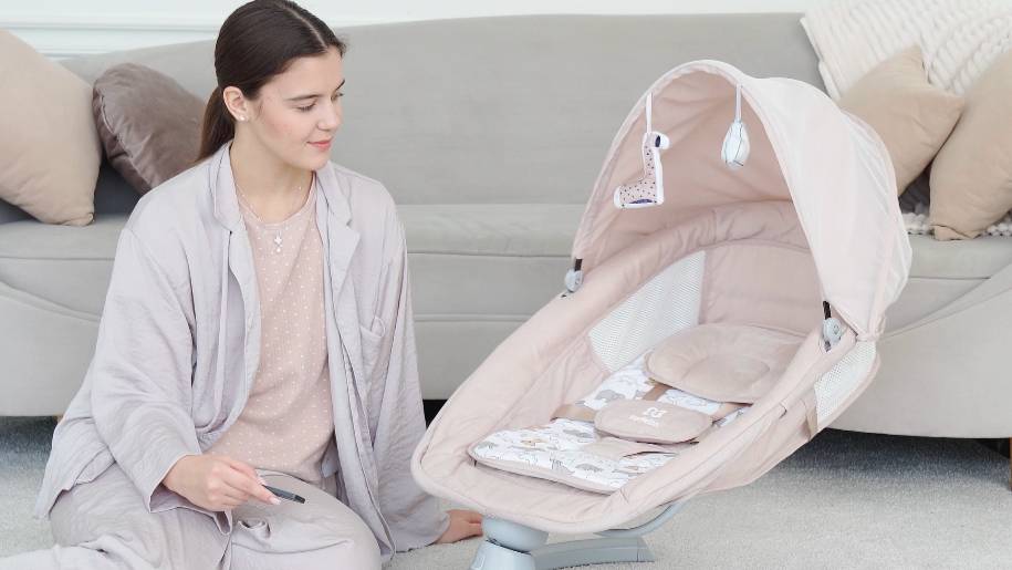 Спокойно и уютно, словно в маминых объятиях – в электрокачелях Farfello 💜 смотреть онлайн