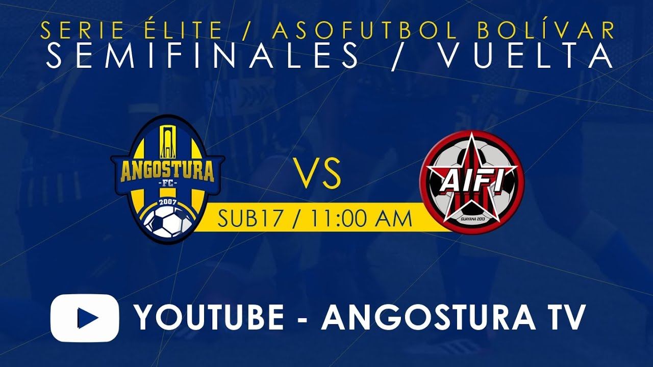 Angostura FC vs Aifi sub 17 Semifinal vuelta. смотреть онлайн