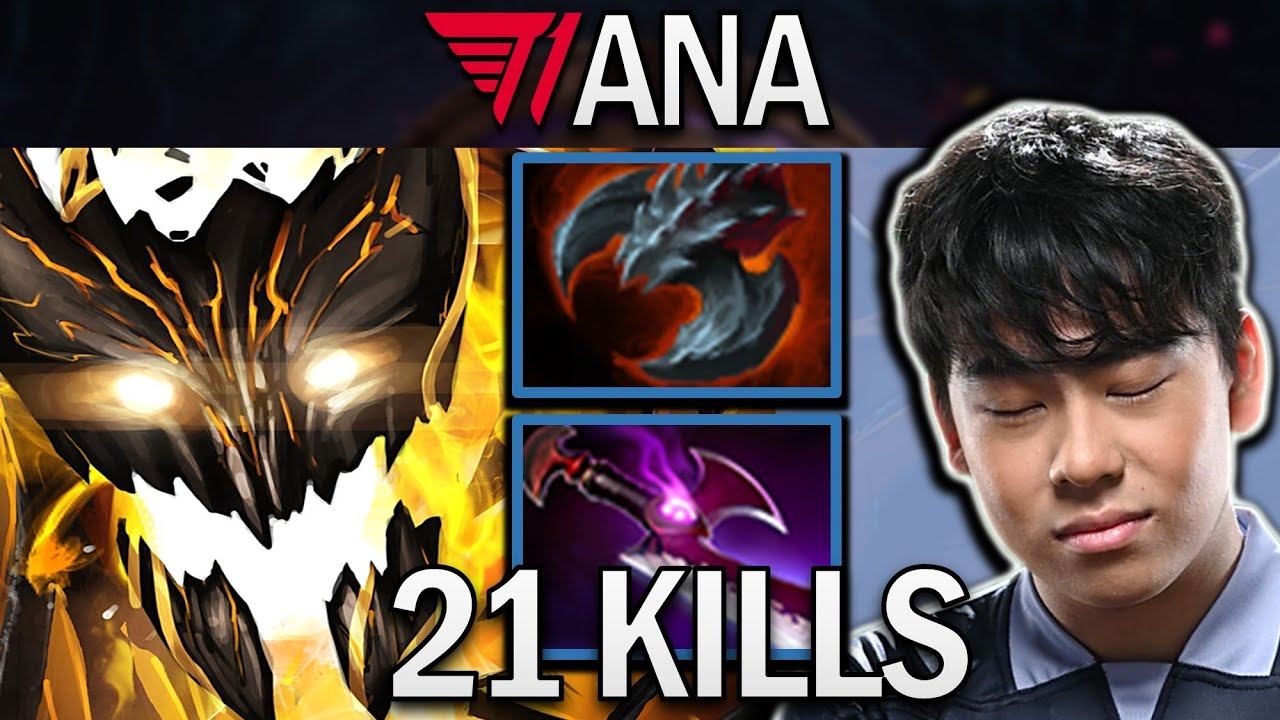 Shadow Fiend Dota 2 Gameplay T1.Ana with 21 Kills and Silveredge смотреть онлайн