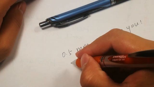 Pentel Energel liquid gel ink pen 0.5 mm vs 0.7 mm смотреть онлайн
