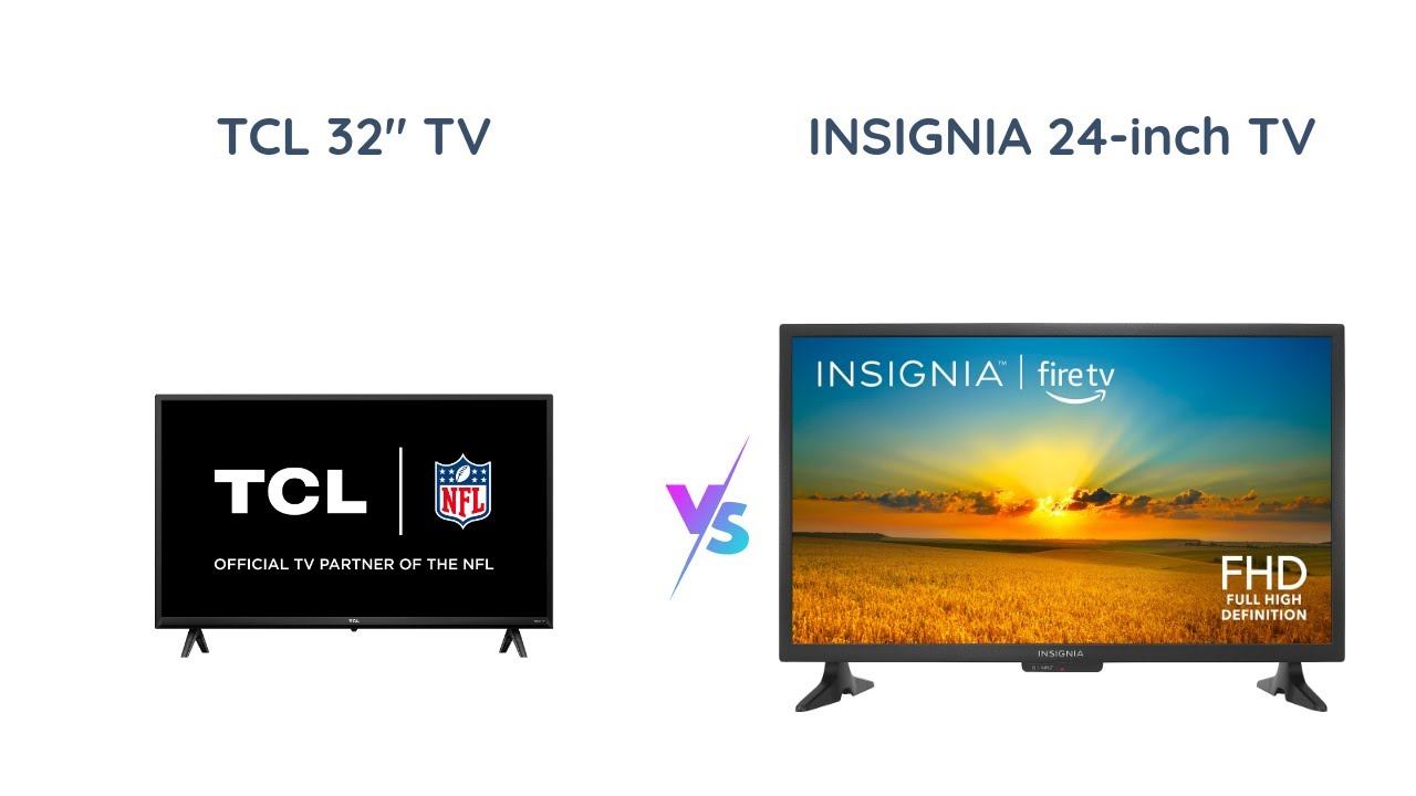 TCL 32" vs Insignia 24" Smart TV Comparison смотреть онлайн