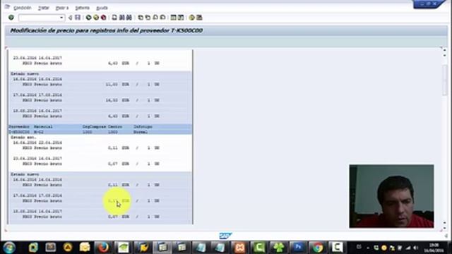 8.11 Modificaciones de precios de registros info MEKP- SAP/R3 - www.123sap.cl смотреть онлайн