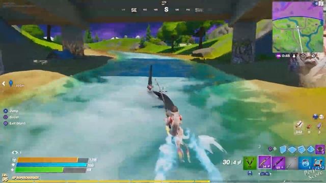 I Rode on a Legendary Loot Shark the Entire Game in Fortnite! смотреть онлайн