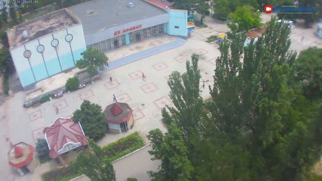 Центр Щёлкино, 03.07.2016 - time-lapse с камеры 3 смотреть онлайн