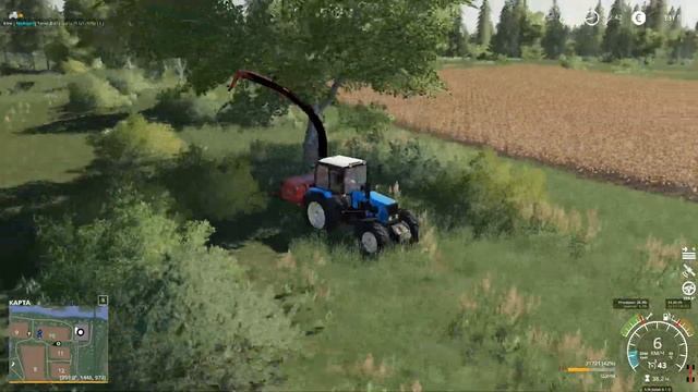 Farming Simulator 19: Молоково №55. Ускоренное воспроизведение. Molokovo №55. Timelapse смотреть онлайн