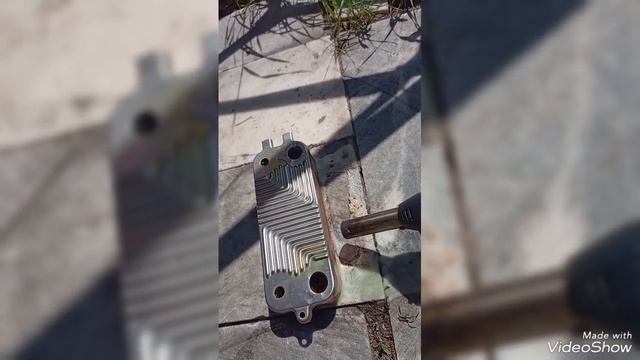 чистка теплообменника  на горячую воду газовый котел будерус логомакс 072