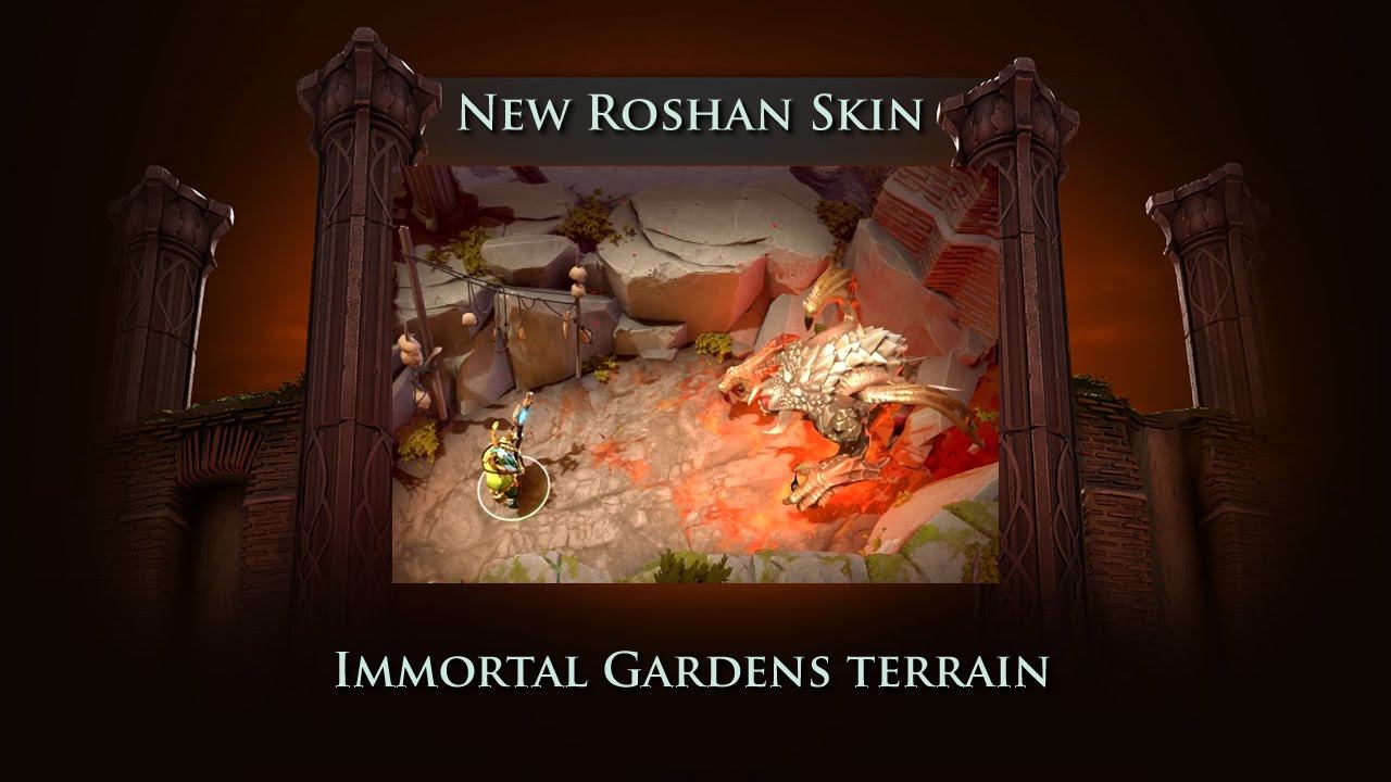 Dota 2: Roshan Skin Immortal Gardens Terrain смотреть онлайн