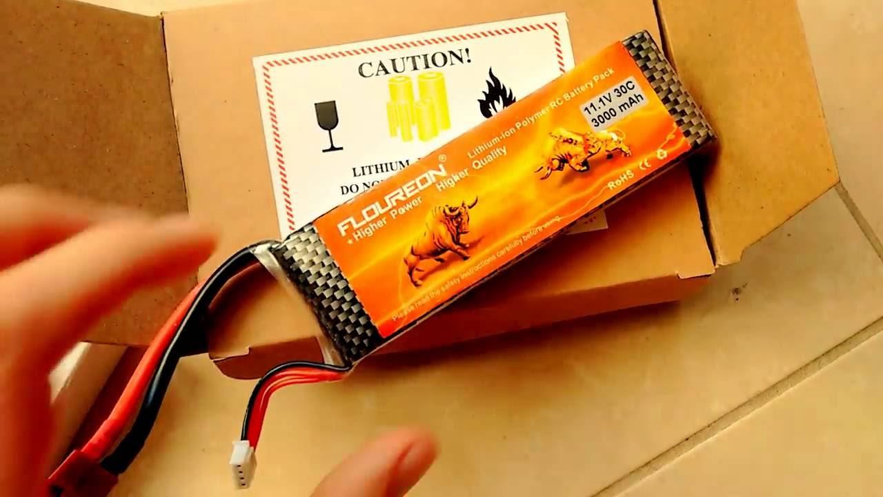 FLOUREON 11.1V 3000mAh 3S 30C Li-Polymer Battery from GearBest смотреть онлайн