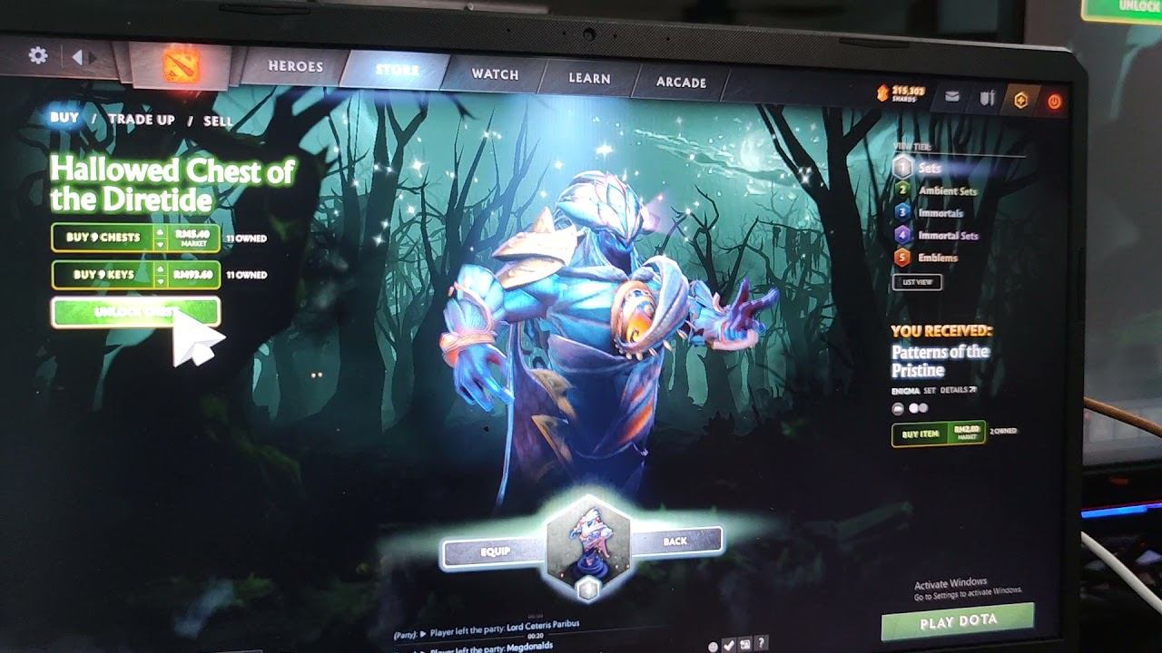 DOTA 2 - Opening 29 Hallowed Chest Of the Diretide 4/4/2021 (Part 2) смотреть онлайн
