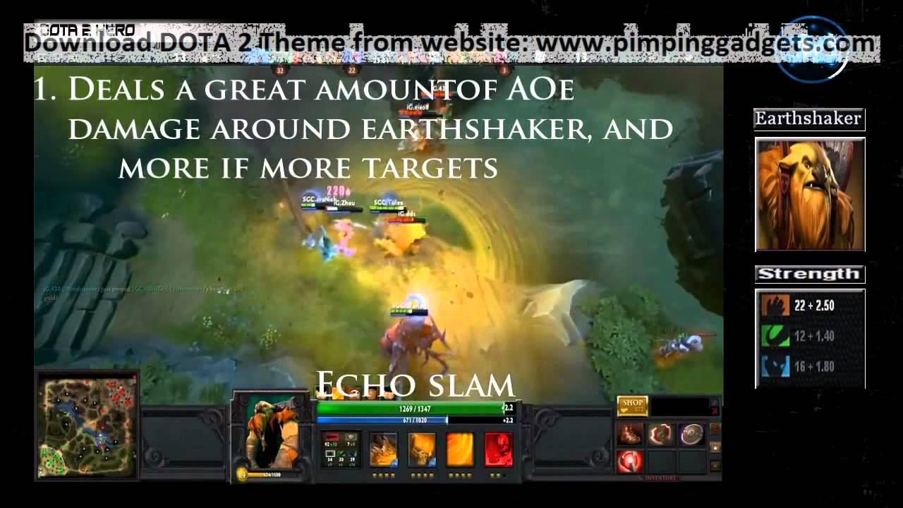 Dota 2 Earthshaker + EXCLUSIVE Dota 2 Windows 7 Theme Link смотреть онлайн