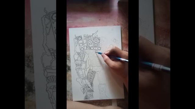 titan speaker man upgraded Skibidi toilet multiverse Drawing смотреть онлайн