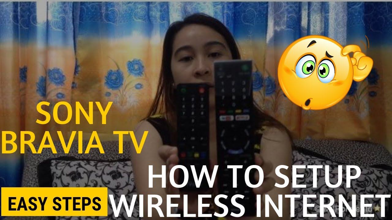 How to Setup Wireless Internet to SONY Bravia TV (easy steps) смотреть онлайн