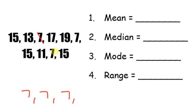 Mean, Median, Mode, Range смотреть онлайн