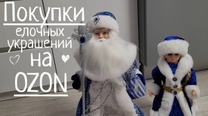 246. Закупились игрушками на новогоднюю елку. Поющий Дед Мороз и Снегурочка. Распаковка из Ozon.