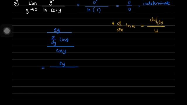 Differential Calculus_L'Hopital's Rule   HD 1080p