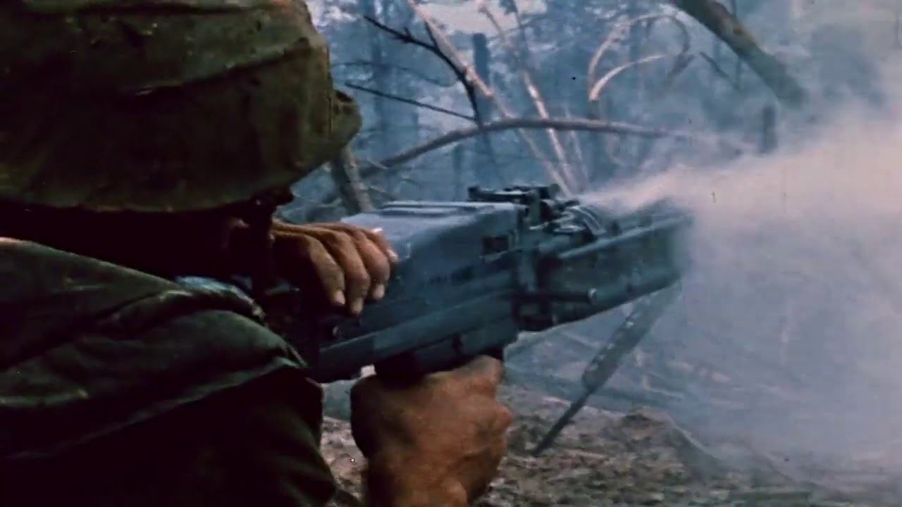 Vietnam War HD Rare Heavy Combat Footage (CCR - Run Through The Jungle)