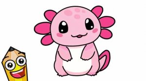 КАК ЛЕГКО НАРИСОВАТЬ МИЛОГО АКСОЛОТЛЯ