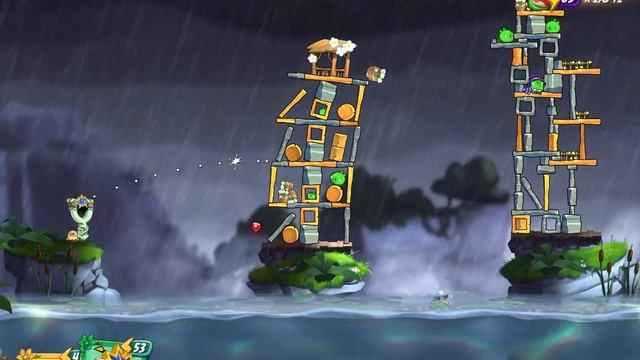 Angry Birds 2: boss level 1033 (Cobalt Plateaus/ Missispiggy Rivers) - use support card смотреть онлайн