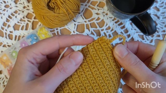 Чехол для кружки крючком