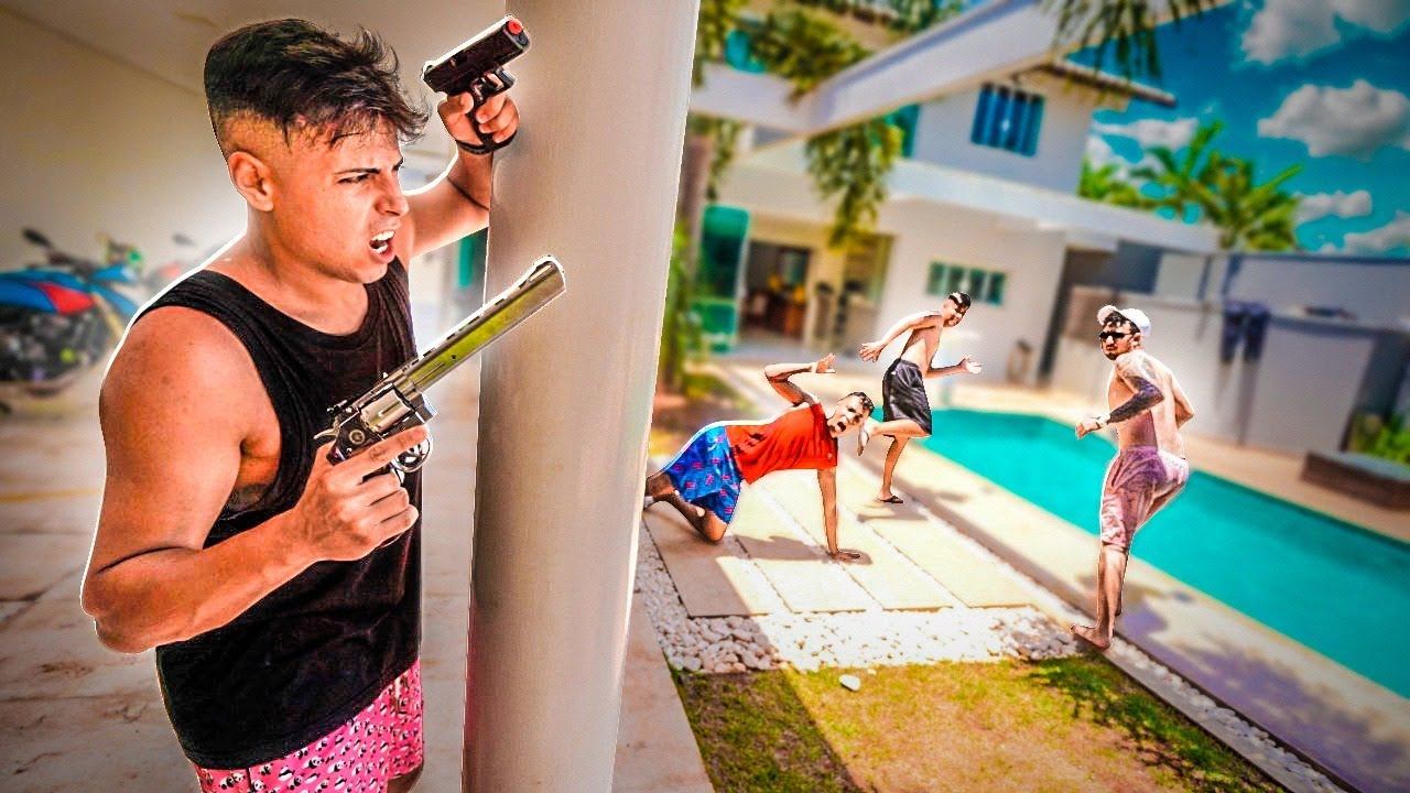 ESCONDE ESCONDE NIVEL HARD COM AIRSOFT NA CASA DO LAGO смотреть онлайн