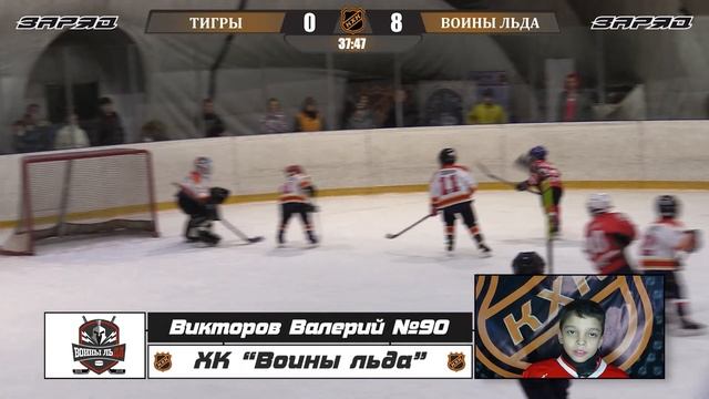 Викторов Валерий №90 ХК Воины льда Лучший Игрок Матча смотреть онлайн