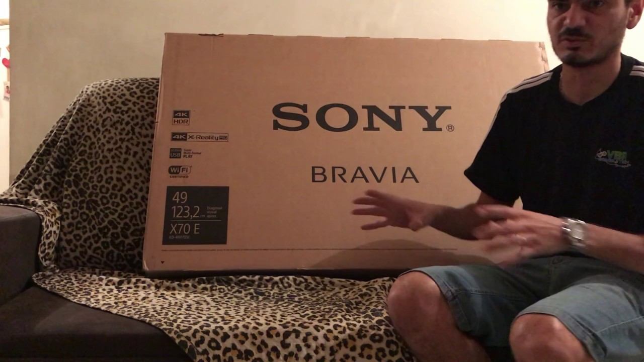 Unboxing Smart TV Sony Bravia 49' X705E 2017 смотреть онлайн
