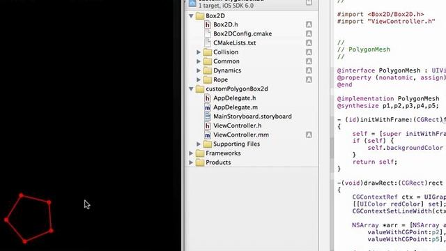 pentagon uiview box2d -- ios code sample смотреть онлайн