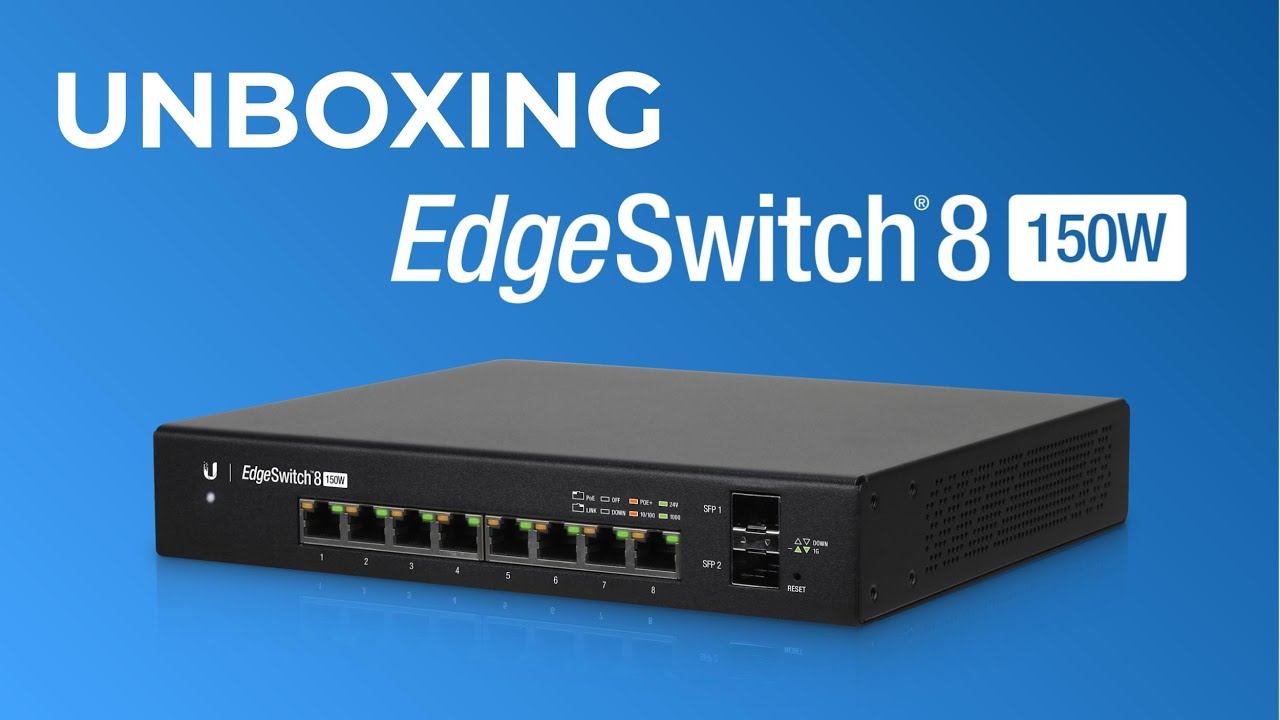 Unboxing EdgeSwitch ES-8-150W PoE e Alimentado por Baterias смотреть онлайн