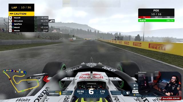 F1 2021 :: 15. TRKA - VN AUSTRIJE - OKTAN F1 Liga DIVIZIJA 2 смотреть онлайн