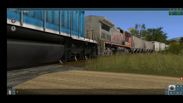 Local train passing down the street смотреть онлайн