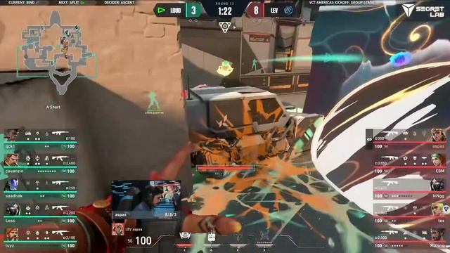 [VCT AMERICAS kickoff 2024] Leviatán vs. LOUD D5 map bind | Highlights | [VALORANT] смотреть онлайн