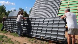 Как правильно разгружать металлочерепицу или профлист