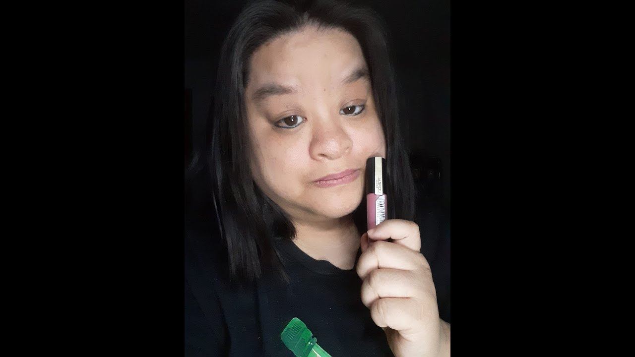 Bzzagent Loreal Paris Rouge Signature Matte Lip Stain Rude Shade Try on and Review смотреть онлайн