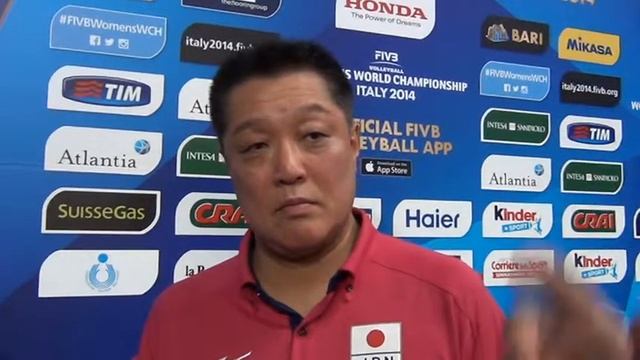 24-09-2014: barivolley2014 - Interviews after Japan-Cuba Manabe Masayoshi (Choach Japan) смотреть онлайн