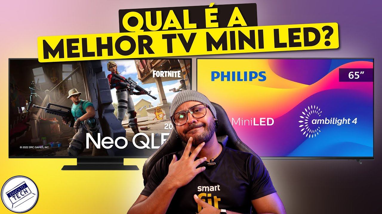 Comparativo TV 4K Samsung NEO QLED QN90B VS TV 4K PHILIPS MINI LED PML9507! смотреть онлайн