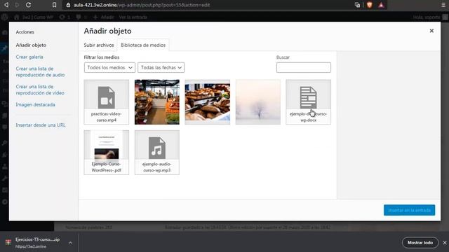 3.1 Curso WordPress. Ejercicios. Gestión de archivos смотреть онлайн