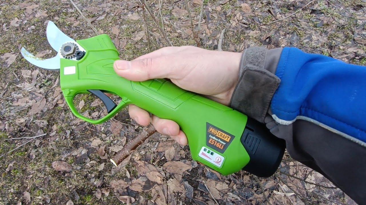 Купил аккумуляторный секатор procraft es16li первые впечатления / cordless pruner procraft es16li смотреть онлайн