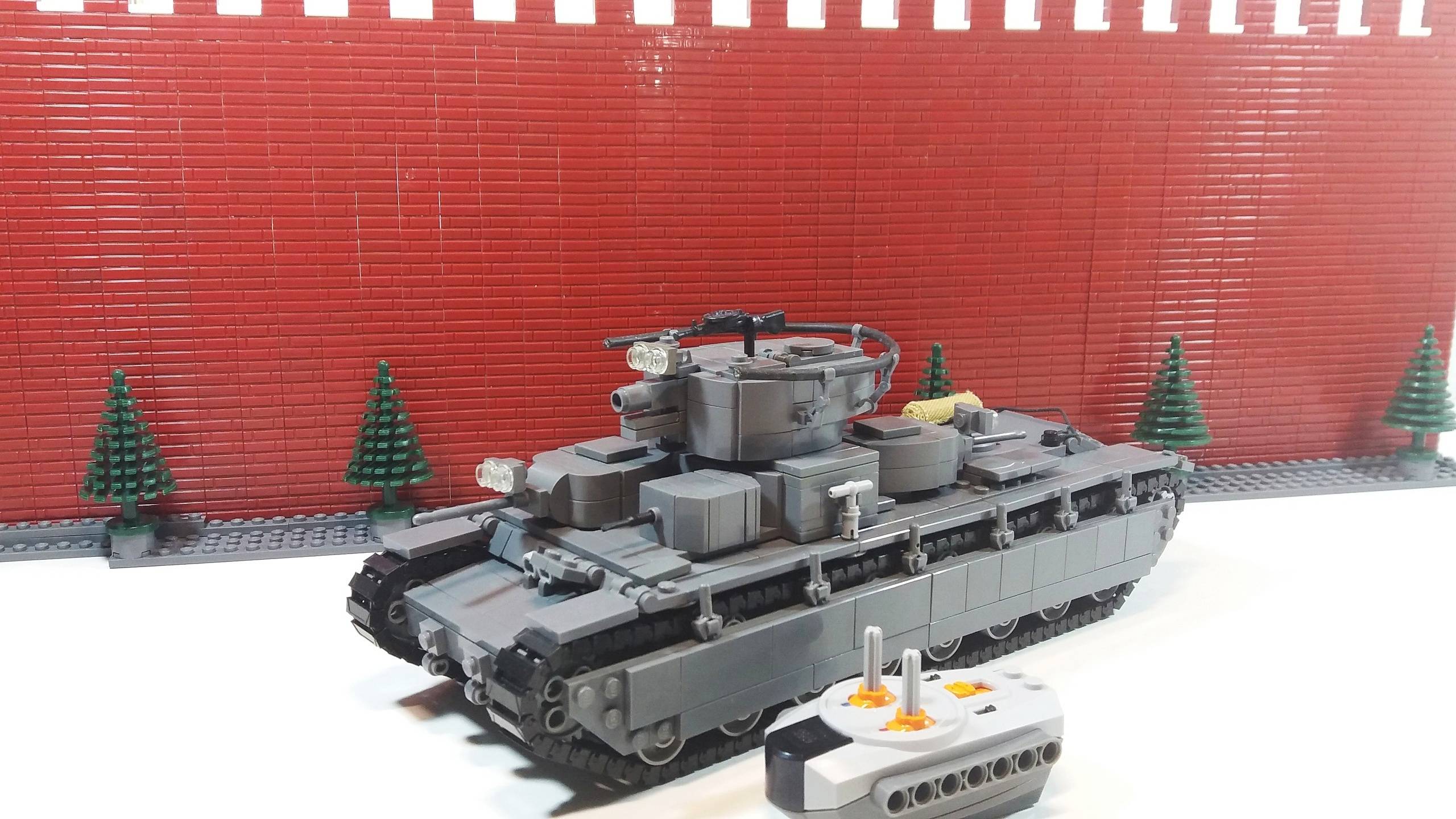 ЛЕГО ТАНК СССР T-35 (RC) WW2. ЛЕГО САМОДЕЛКА. ЛЕГО Инструкция смотреть онлайн