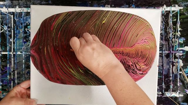 Traveling Tree Ring Tornado Acrylic Pour Technique смотреть онлайн