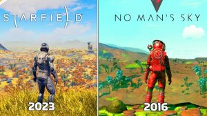 Starfield vs No Mans Sky  Сравнение деталей и физики