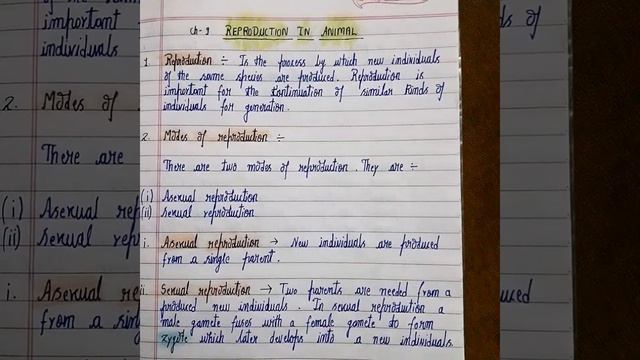 Reproduction in animal. 《 class 8th》 Notes смотреть онлайн
