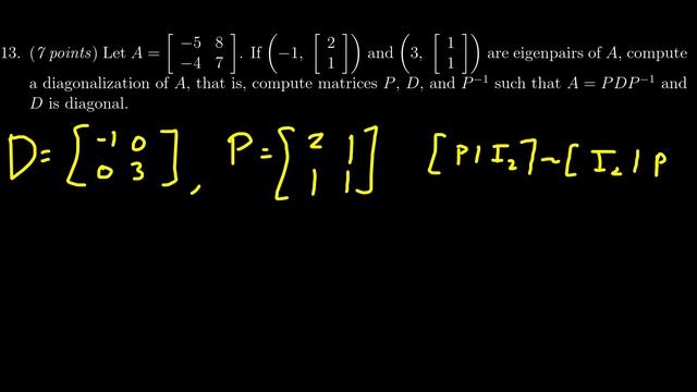 Math 2270, Exam 3 - Question 13 смотреть онлайн