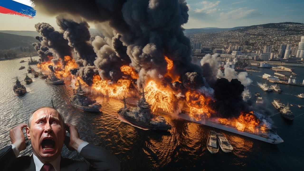 5 Minutes Ago! Russian Aircraft Carrier Base Admiral Kuznetsov Severely Destroyed by US Hypersonic смотреть онлайн