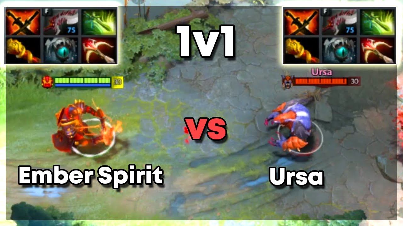 Ember Spirit vs Ursa with Full items | Level 30 Dota 2 1v1 | Who Will Win? смотреть онлайн