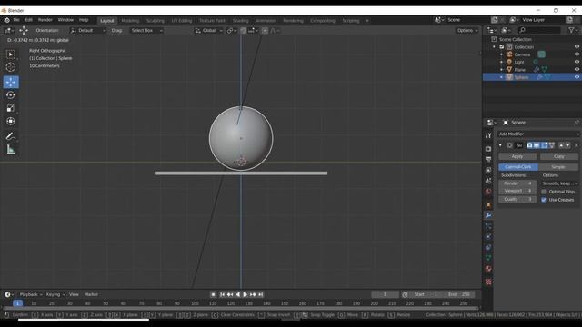 3d sphere on wooden surface using blender | blender modelling tutorial смотреть онлайн