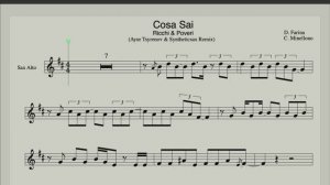 Ayur Tsyrenov & Syntheticsax - Cosa Sei (Ноты для саксофона альт) Минус Караоке Ricchi e Poveri