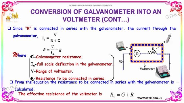 Conversion of Galvanometer into a Voltmeter Effects of electric current class 12 physics смотреть онлайн