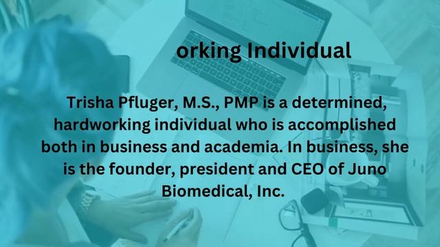 Trisha Pfluger CEO of Juno Biomedical смотреть онлайн